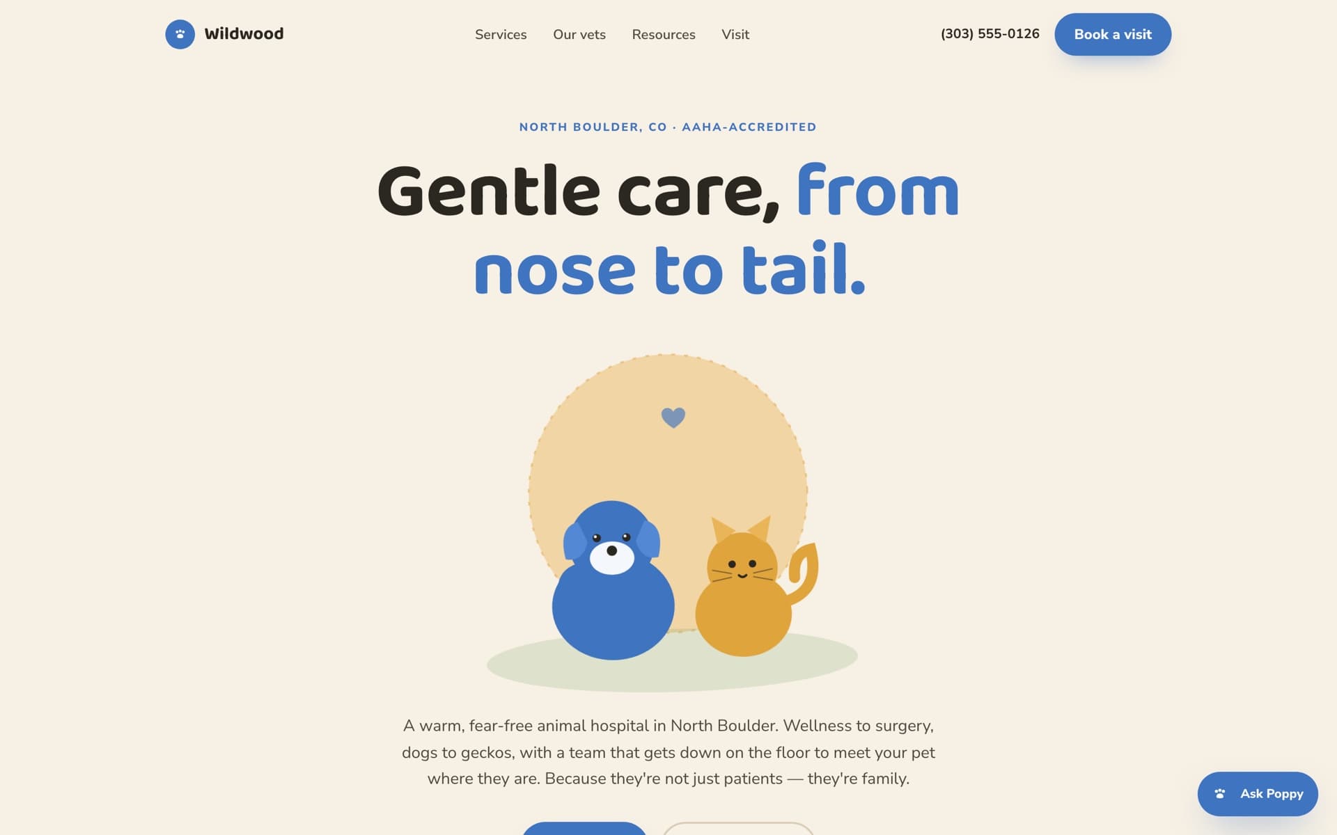 Wildwood Animal Hospital — built by Deeplathe